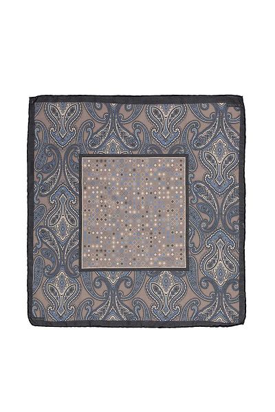 Antioch Mink Square Ethnic Patterned Scarf