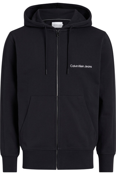 Calvin Klein Ανδρικό Επίσημο Φούτερ με Κουκούλα και Φερμουάρ XXL