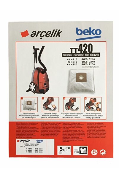 Ürkmez Ticaret Trb 5986 B Sac de praf pentru aspirator 15 buc. Filtru Cadou