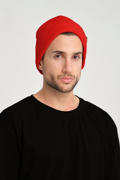 robanu Unisex Pomegranate Flower Color Knitted Basic Beanie