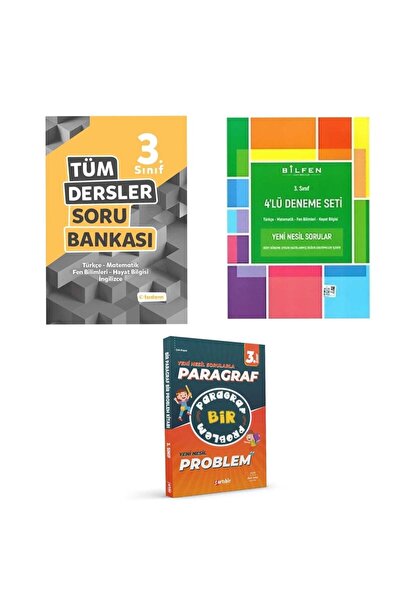 Tudem Yayınları 3. Sınıf Tüm Dersler Soru Bankası Bilfen Deneme Parağraf  Ve ...