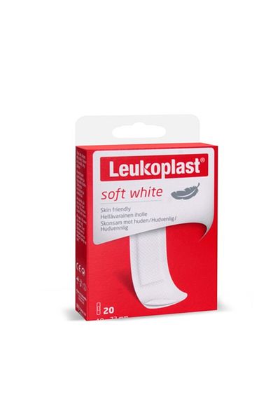Leukotape Leukoplast Soft White 19x72 Mm 20 Pieces Band-Aid