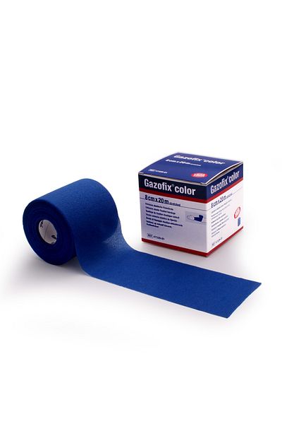 Gazofix Χρώμα 8cm X20m Lf Bsn Fixation Επίδεσμος Μπλε