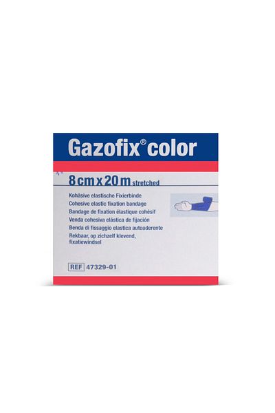 Gazofix Χρώμα 8cm X20m Lf Bsn Fixation Επίδεσμος Μπλε