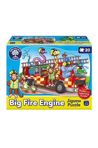 Orchard Toys New Big Fire Truck Puzzle - New Big Fire Engine Puzzle