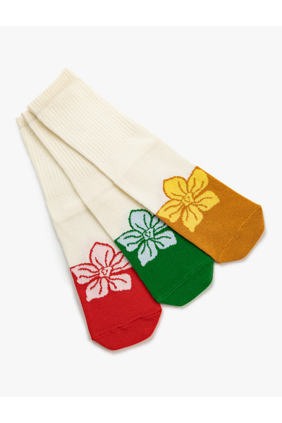 Koton Floral Κάλτσες Σετ 3 τεμ