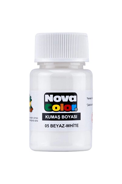 Nova Color BEYAZ 30 CC ŞİŞE KUMAŞ BOYASI