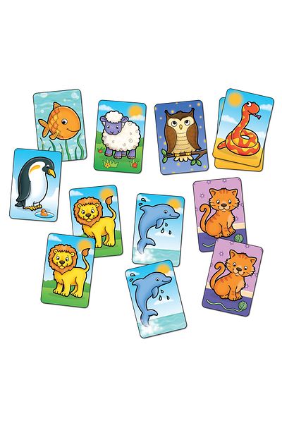ORCHARD Cute Animals Mini Card Game - Animal Match Cards