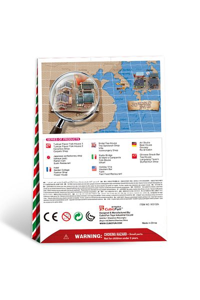 Cubic Fun 3d 39 Parça Puzzle Çin Mantı Restoranı