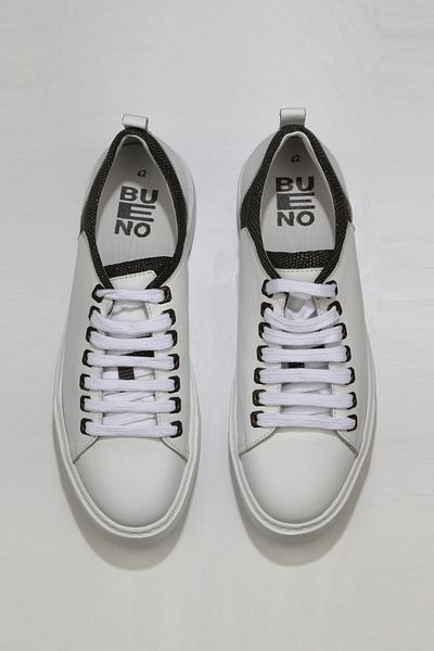Bueno Shoes Ανδρικά αθλητικά παπούτσια White Mink Leather - 01ms11404