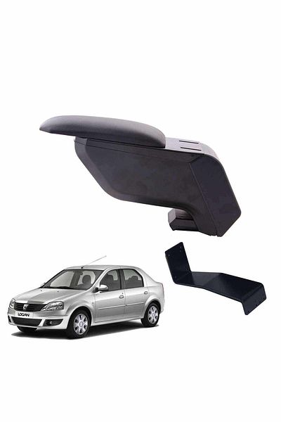 3 Tıkla Dacia Logan Sedan 2010 Delmesiz Çelik Ayaklı Siyah Kolçak Kol Dayama