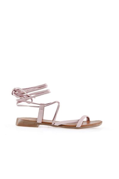 Bueno Shoes Sandale de damă din piele roz - 01wu1822
