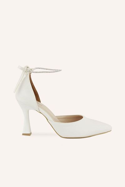 MARCATELLI Pantofi de mireasa cu toc Elisya din satin