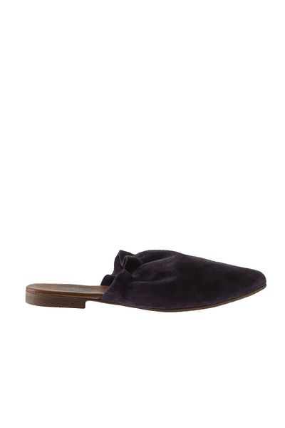 Bueno Shoes Women's Suede Flat Slippers - Purple 01wu7704