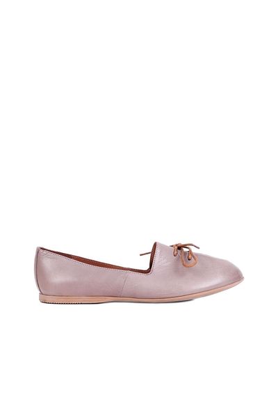 Bueno Shoes 01wl1237ModelGray Leather Women's Ballerinas