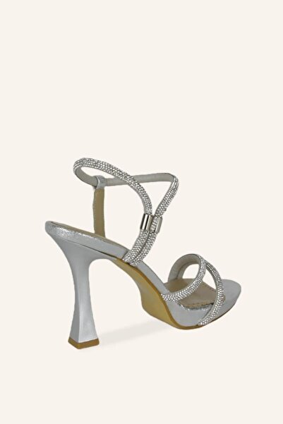 MARCATELLI Gümüş Manila Topuklu Ayakkabı