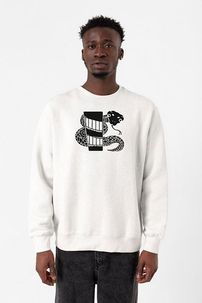 Tshirthane Monogatari Anime Nadeko Snake Symbol Λευκό ανδρικό φούτερ 2ip