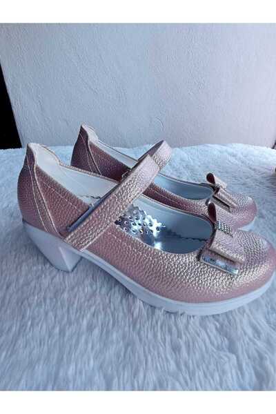 Lasirius Рожеві дитячі туфлі на підборах з бантиком