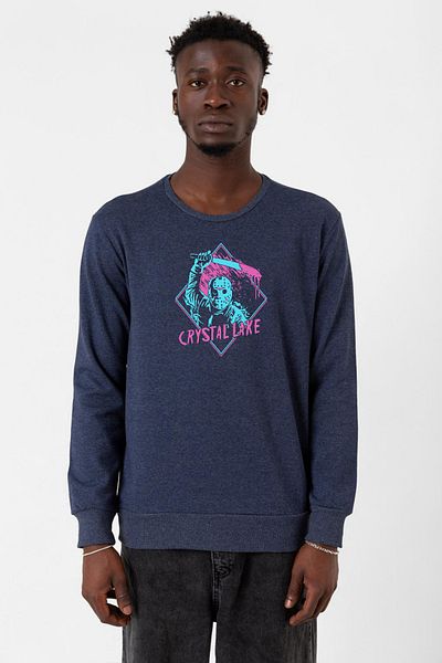 Tshirthane Friday The 13th Crystal Lake indigo Ανδρικό φούτερ 2ip