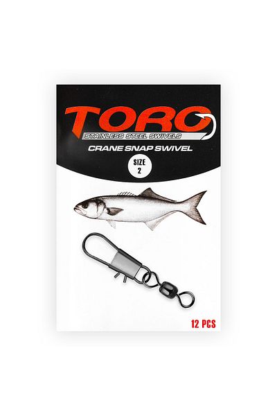 Protackle 12 Pieces Crane Clip Swivels - No: 2 (Sw145)
