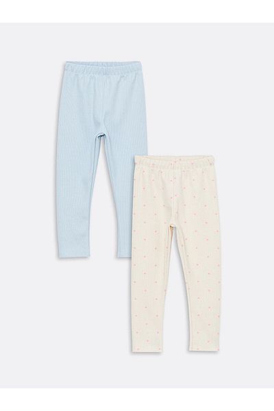 LC Waikiki Lcwk Legginsy dziewczęce z elastycznym pasem 2-częściowe