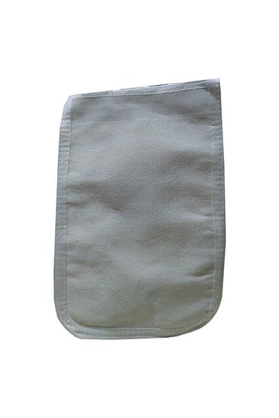 K&A Silk Back and Body Pouch White 17X27