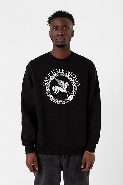 Tshirthane Мъжки суитшърт 2ip с черна каишка от Пърси Джаксън и Нечистокръвния лагер
