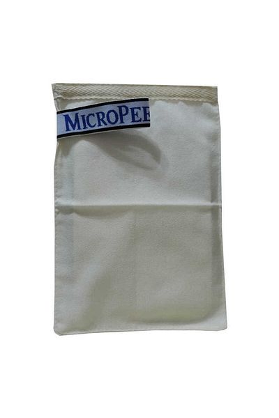 K&A Silk Bath Washcloth for Oily Skin White 16X24