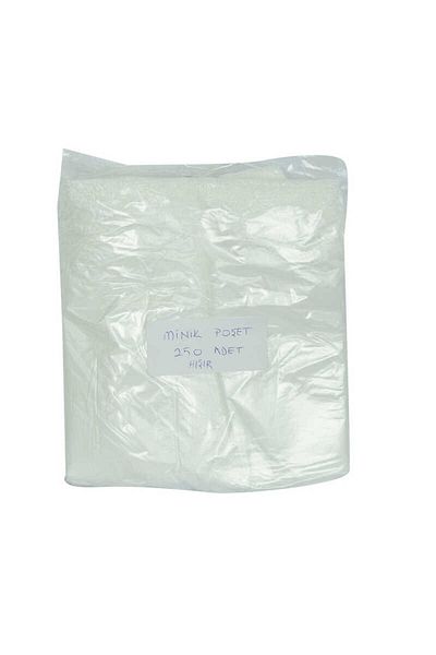 CEKAVE Economical Mini Size Athlete Slush Bag 30X20 Cm Thin White 250 Pieces 1 Pack