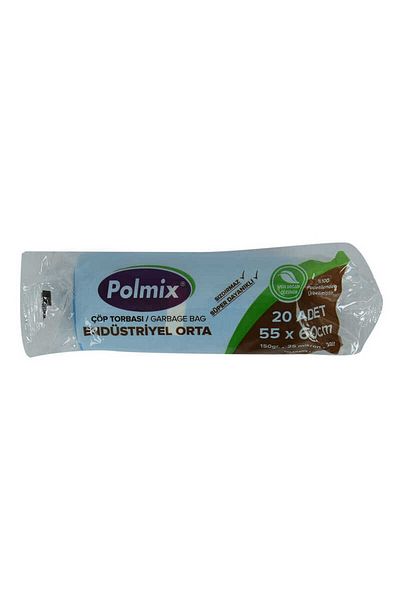 Angoravi Garbage Bag Medium Size 55x60cm 150Gr 25Micron 30Lt Blue Roll 20 Pieces