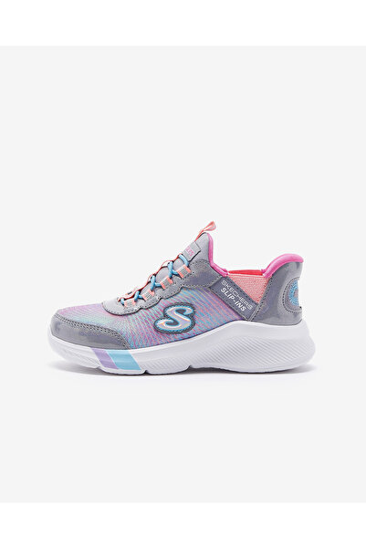 SKECHERS DREAMY LİTES - COLORFUL PRİSM - SLİP-İNS Büyük Kız Çocuk Gri Spor Ay...