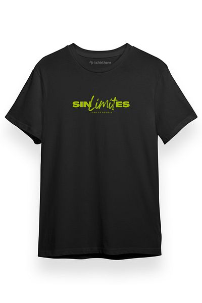 Tshirthane Ανδρικό μπλουζάκι με κοντό μανίκι με λογότυπο Sin Limites