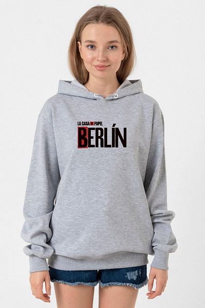 Tshirthane La Casa De Papel Berlin Grimelange Women's 3ip Hooded Sweatshirt