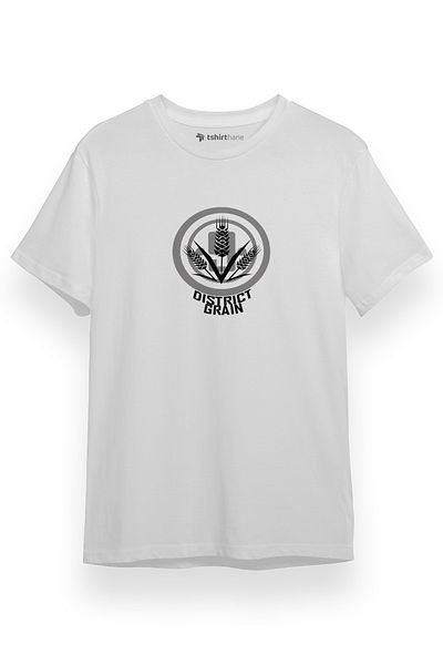 Tshirthane Ανδρικό μπλουζάκι με κοντό μανίκι The Hunger Games District 9 Grain White