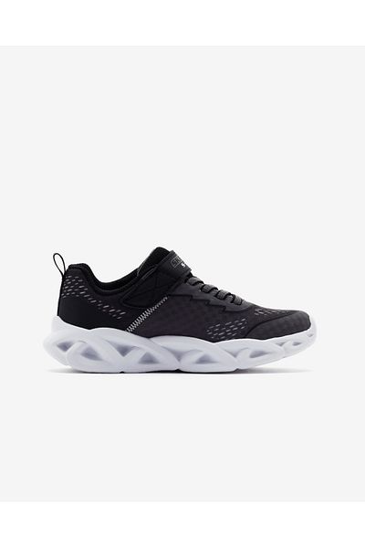 SKECHERS Boy's Gray Lighted Sneakers - Twisty Brights 2.0,401625L Ccbk
