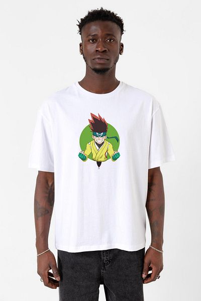 Tshirthane Ανδρικό μπλουζάκι Beyblade Arman Kusaba White Oversize