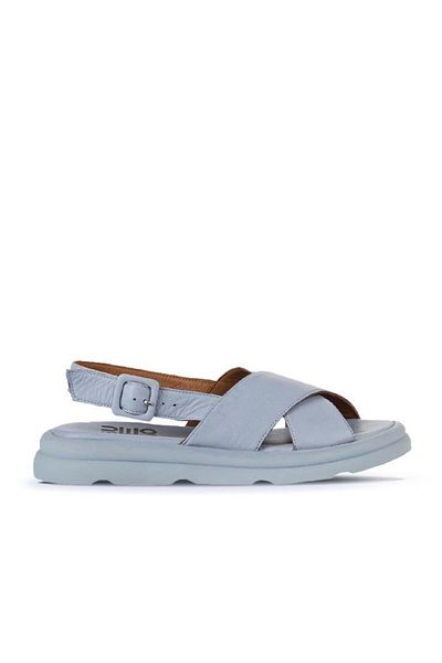 Bueno Shoes Sandale de damă din piele albastră - 01wy9403