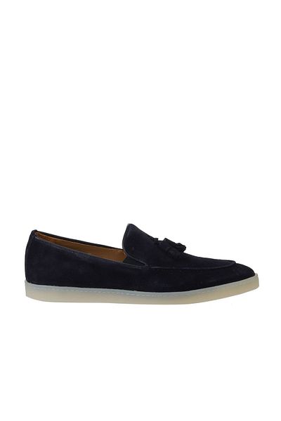 Bueno Shoes Мъжки мокасини - тъмносини кожени, 11м22058