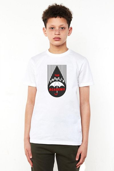 Tshirthane Tricou alb pentru copii The Umbrella Academy Rain Logo