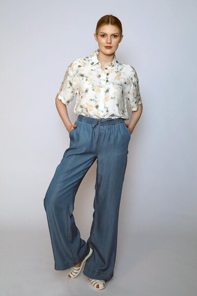 Lee Cooper Teresa High Waist Straight Cut Straight Leg Cordelia Light Women's...