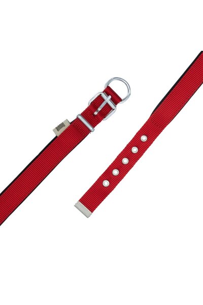 SAVEX Doggie Comfort Woven Collar Red 2.5*42-50 cm (Dsbt-2510 L)