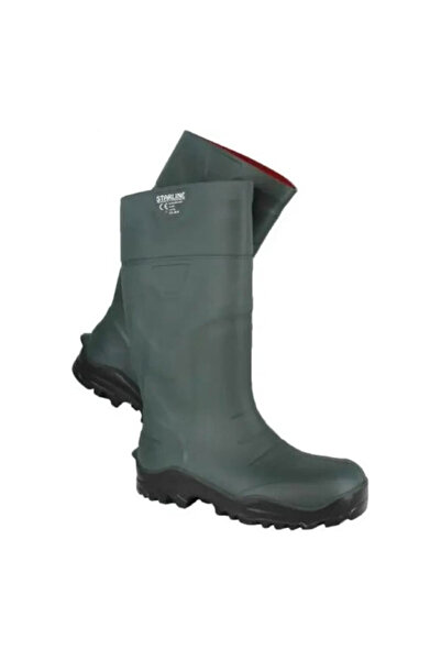 Starline Poliüretan Çelik Burunlu Çelik Ara Tabanlı S5 Yeşil Çizme