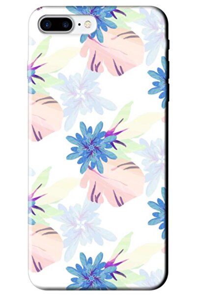 Zebana حافظة سيليكون متوافقة مع هاتف Apple iPhone 7 Plus Spring Flowers 6 (مط...