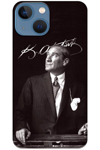 Zebana حافظة سيليكون متوافقة مع هاتف Apple iPhone 13 Mini Mustafa Kemal Atatü...