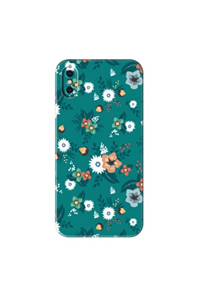 Zebana حافظة سيليكون متوافقة مع هاتف Apple iPhone XS Spring Flowers 2 (مطبوعة)