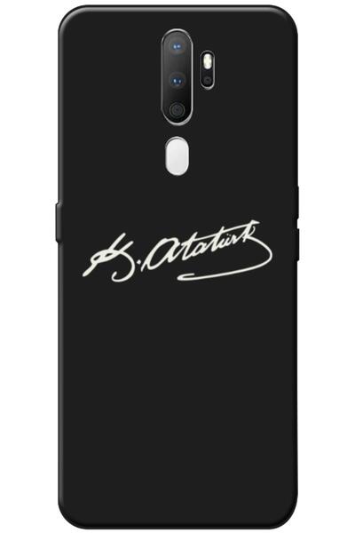 Dara Aksesuar حافظة سيليكون متوافقة مع هاتف اوبو A9 2020 بتوقيع أتاتورك (مطبوعة)
