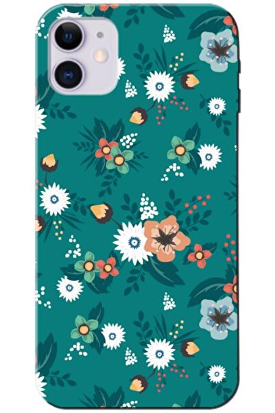 Zebana حافظة سيليكون متوافقة مع هاتف Apple iPhone 11 Spring Flowers 2 (مطبوعة)
