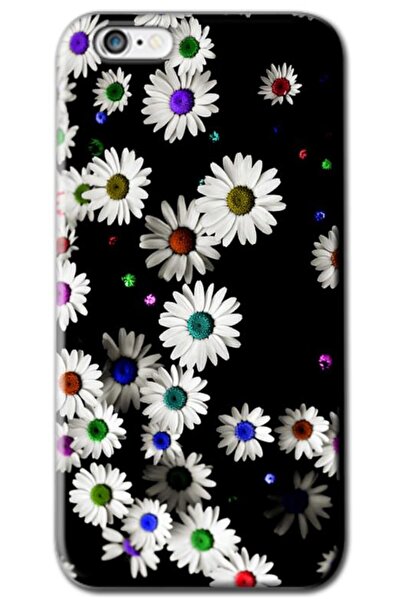 Dara Aksesuar حافظة سيليكون متوافقة مع هاتف Apple iPhone 6S Plus Daisy V1 (مط...