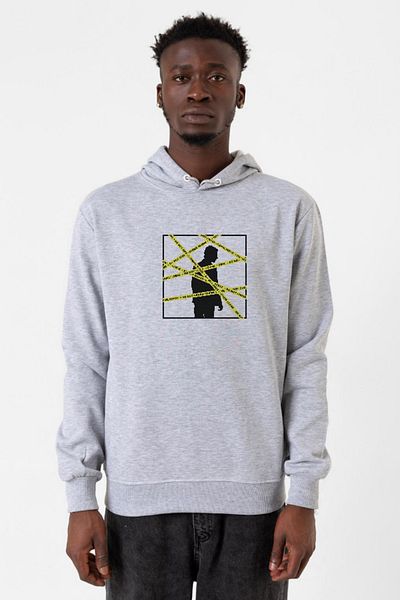 Tshirthane Ανδρικό φούτερ με κουκούλα 3ip Grimelange The Mentalist Crime Scene Tape