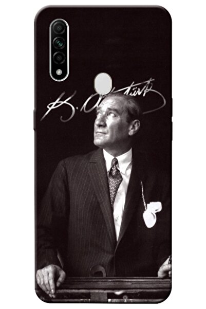 Zebana Oppo A31 Uyumlu Kılıf Mustafa Kemal Atatürk Silikon Kılıf (Baskılı)